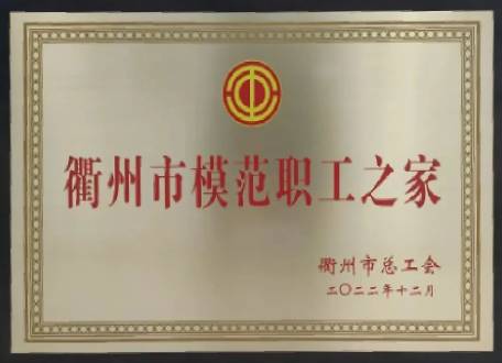 浙江先導精密與熱電聯合基層工會喜獲“衢州市模范職工之家”榮譽稱號